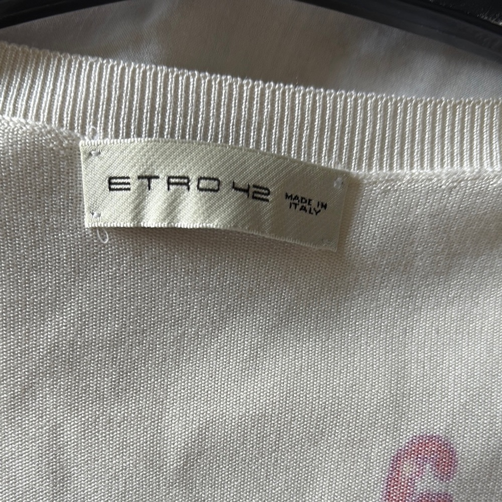 Beautiful Etro Patterned Sweater size 42 / 6 US - Picture 2 of 15
